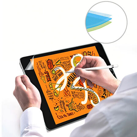 ALLY İPad Mini 5/4 Paper Like Film Darbe Emici Pet Ekran Koruyucu-(5775)