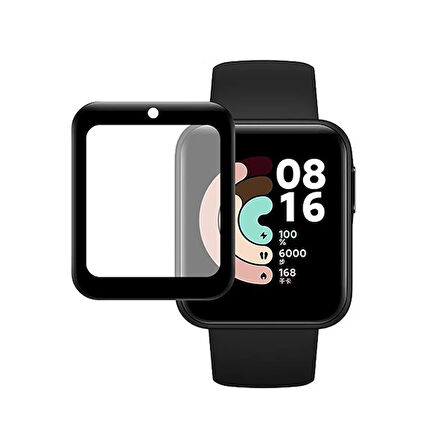 Xiaomi Mi Watch Lite 3D Full Kavisli PMMA Cam Ekran Koruyucu-(5775)