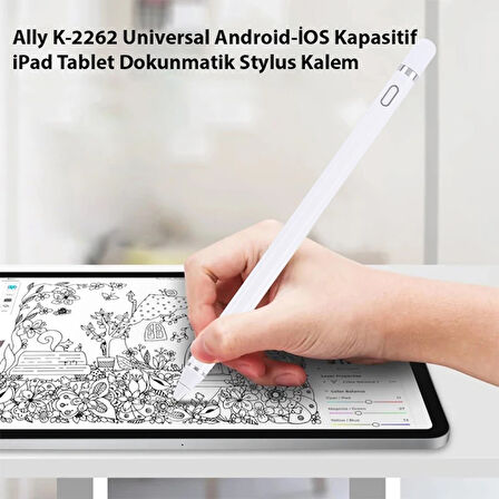 Ally K-2262 Universal Android-İOS Kapasitif iPad Tablet Dokunmatik Stylus Kalem-(57