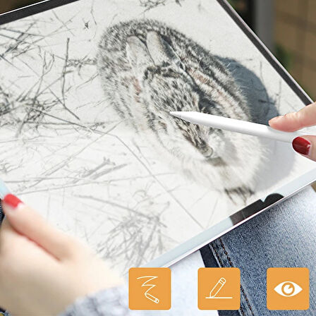 İPad Pro 12.9 İnch 2021-2020-2018 Paper Like Film Darbe Emici Pet Ekran Koruyucu-(