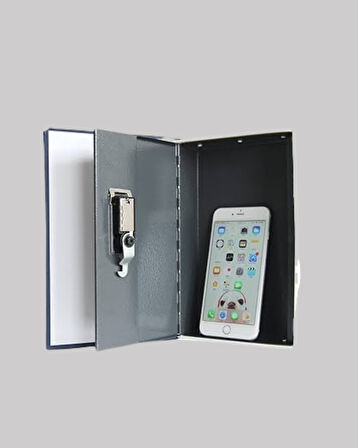 Gizli Kitap Kasa – Metal Gövdeli Anahtarlı