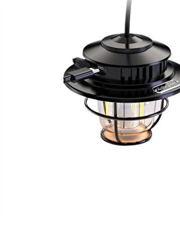 Dış Mekan İçin Şık LED Fener – 4400mAh Pil IPX4 Su Geçirmez Asılabilir