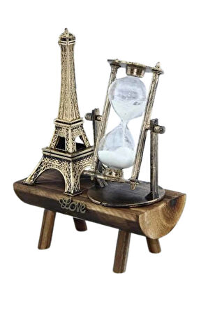 Paris Eyfel Kulesi Hediyelik Eyfel Retro Kum Saati Dekoratif Eşya