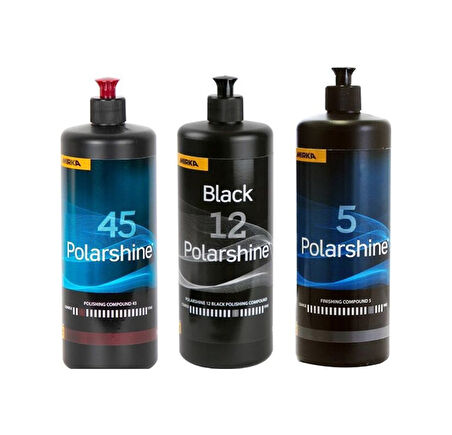 Mirka 45 Agresif Pasta 12 Siyah İnce Ve 5 Hare Giderici Set 1 Lt