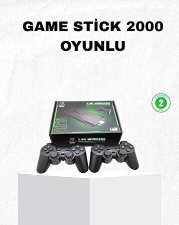 4K Destekli Kablosuz Retro Atari Oyun Konsolu – 20000 Oyun 2 Kolu