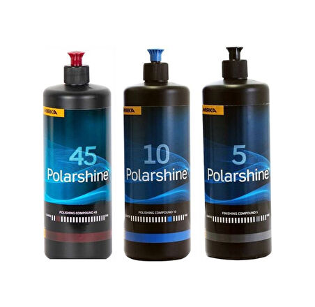 Mirka 45 Agresif Pasta 10 İnce Pasta Ve 5 Hare Giderici Set 1 Lt