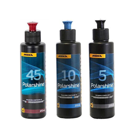 Mirka 45 Agresif Pasta 10 İnce Pasta Ve 5 Hare Giderici Set 250 Ml