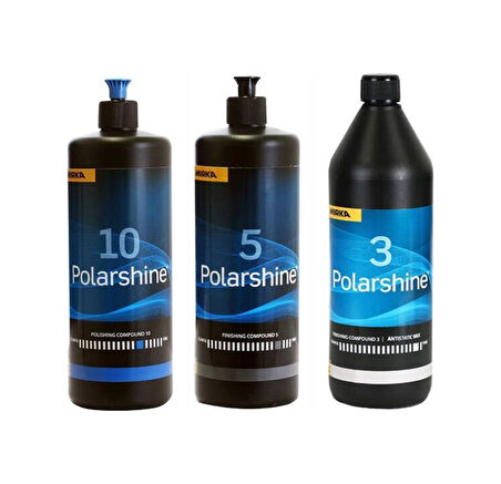 Mirka 10 İnce Pasta 5 Hare Giderici Ve 3 Boya Koruyucu Wax 1 Lt