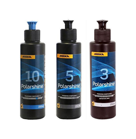 Mirka 10 İnce Pasta 5 Hare Giderici Ve 3 Boya Koruyucu Wax 250 Ml