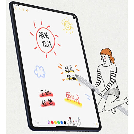 ALLY MatePad Pro 10.4 Paper Like Film Darbe Emici Pet Ekran Koruyucu-(5775)