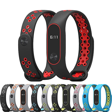 Xiaomi Band 2 Delikli Akıllı Bileklik Kayış Kordonu-(5775)
