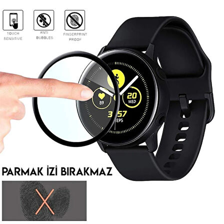 GOR Galaxy Watch Active 2 40mm 3D kavisli Nano Glass Ekran Koruyucu 2 Adet Set-(5775