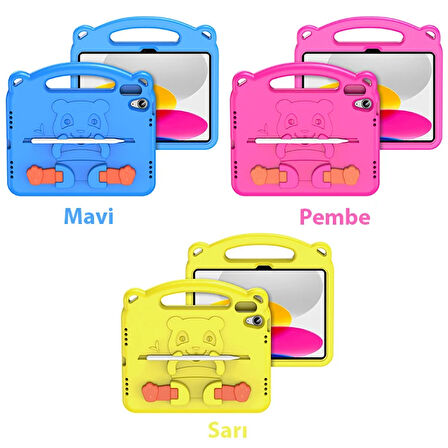 Dux Ducis iPad 10.2 2022 Kılıf Panda Serisi Çocuk Shockproof Standlı Kılıf-(57