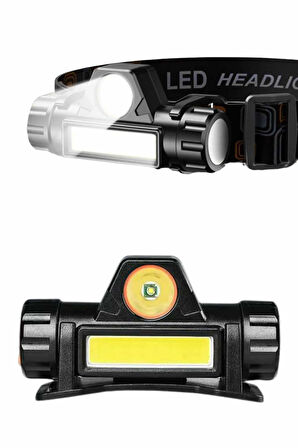 Kafa Lambası Çalışma Işığı Kafa Feneri Şarjlı Mıknatıslı Fenerli