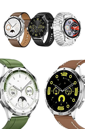 Amoled Ekran 3 Kordonlu Akıllı Saat 5.0 Bluetooth Bağlantılı Android ve İOS Uy