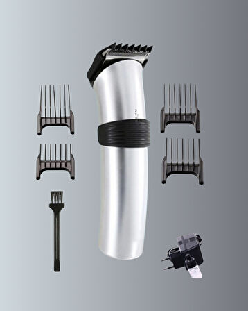 Profesyonel Erkek Tıraş Makinesi – Kablosuz Paslanmaz Bıçaklı ve Tam Aksesuar