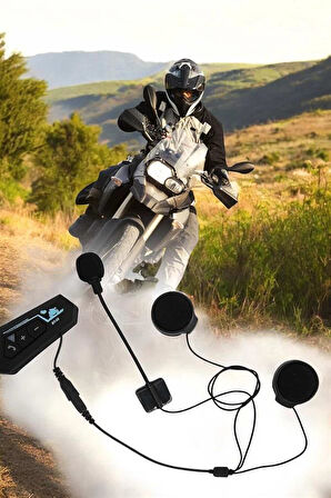 Kask Kulaklığı Motosiklet Intercom Interkom Dinleme Konuşma Özellikli Su Geçir
