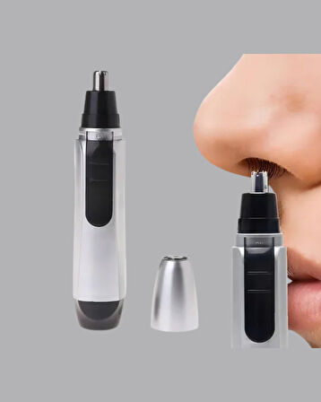 Burun Kulak ve Kaş Tıraş Makinesi 3D Keskin Bıçaklı Pil ile Çalışan