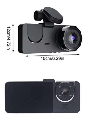 DVR Araç İçi Kamera Hareket Algılayabilen 1080P CarPlay Video Kaydedici