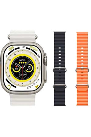 Android ve İOS Uyumlu Uyku ve Sağlık Takibi Yapabilen 3 Kordonlu Akıllı Saat