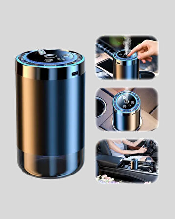 Aromaterapili Araç İçi Difüzör USB Bağlantılı ve Yıldız Işıklı