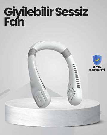 Çocuk ve Yetişkinler İçin Güvenli Şarjlı Boyun Fanı