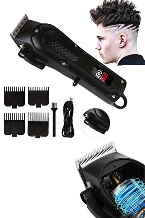 Profesyonel Saç Kesme Aleti Dijital Saç Sakal Tıraş Makinesi Uzun Ömürlü