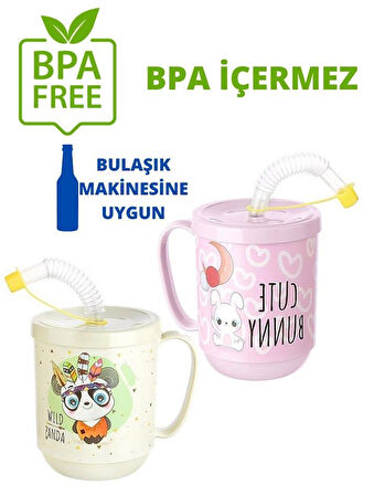 HSNET Pipetli Bardak 2 li Momma Design