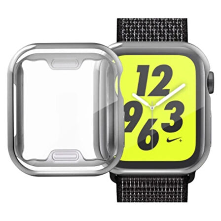 Ally Apple İWatch 40mm 360 Koruma Ultra Slim Silikon Kılıf-(5775)