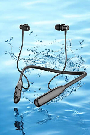 Dijital Göstergeli Kulak İçi Kablosuz Bluetooth Kulaklık Boyun Bantlı