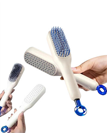 Kendini Temizleyen Masajlı Saç Tarağı – Anti-statik Ergonomik Tasarım