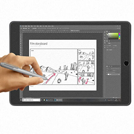 ALLY iPad 10.2 Paper Like Film Darbe Emici Pet Ekran Koruyucu (2021-2020-2019)-(5775