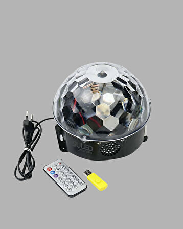 RGB LED Disko Topu Projektör – Ev Partileri Doğum Günleri ve Eğlence İçin I?