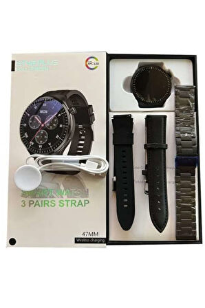 Akıllı Saat Yeni Nesil Üç Kordonlu Nabız Ölçer Çağrı Cevaplama