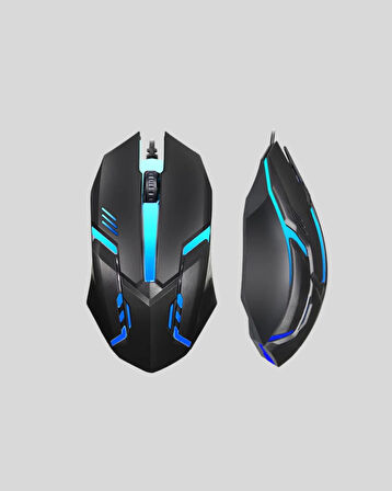 RGB Aydınlatmalı Oyuncu Klavye Mouse – Mekanik Hissiyat Maksimum Kontrol
