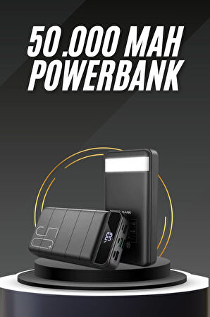 50.000 Mah Led Dijital Göstergeli USB Çıkışı Powerbank