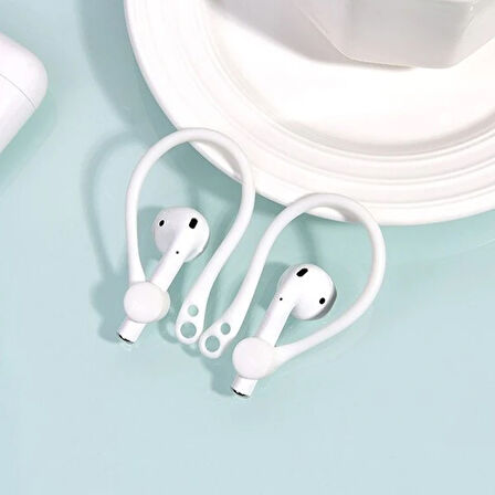 KUULAA Apple Airpods İçin Çengeli Kulaklık Kancası Tutucu Anti-Lost-(5775)