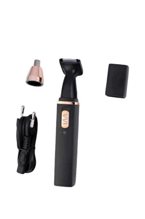 Kulak Burun Tıraş Makinesi Taşınabilir Şarjlı 3 Başlıklı Uzun Ömürlü