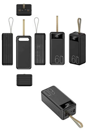 Powerbank Yüksek Kapasiteli 60.000 Mah Hızlı Şarj Şarj Özellikli Batarya