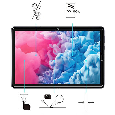 Huawei Mate Pad T10S 10.1 Tempered Cam Ekran Koruyucu-(5775)