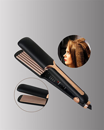 DP-134 Saç Tost Makinesi 220°C Isı Ayarlı 360° Dönebilen Kablo