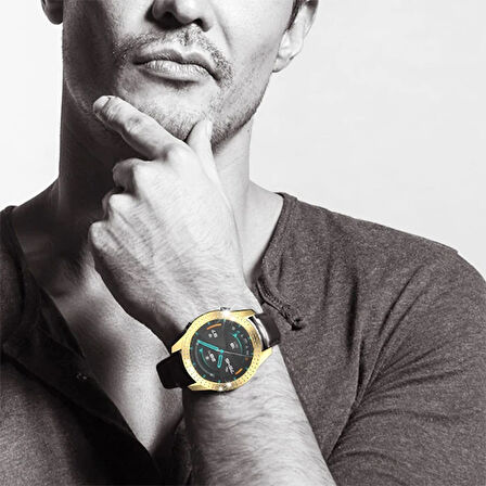 ALLY Huawei GT2 46mm Diamond Taş İşlemeli Bumper Kılıf-(5775)