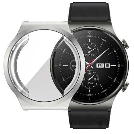 Ally Huawei Watch GT 2 Pro 360 Koruma Ultra İnce Silikon Kılıf-(5775)