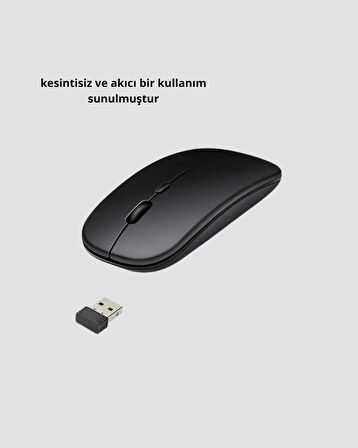 Kablosuz Oyuncu Mouse – Gelişmiş Optik Sensör Profesyonel ve Oyun Kullanımına