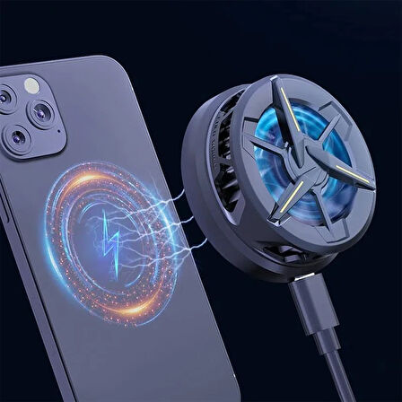 CX01 Manyetik Cep Telefon Soğutma Fanı Radyatör Soğutucu-(5775)