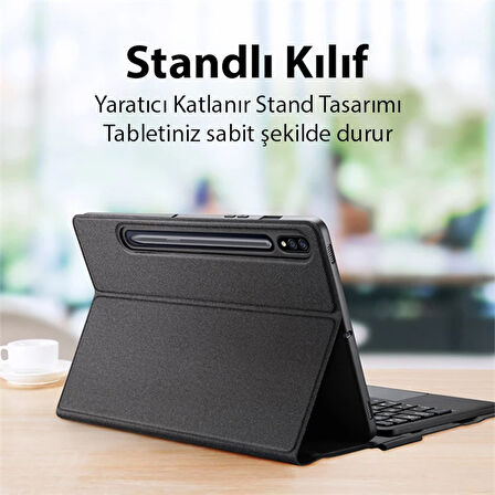 Dux Ducis SM Galaxy Tab S8/S7 Bluetooth Klavye Touchpad Kılıf X700-X706-T870-T875-