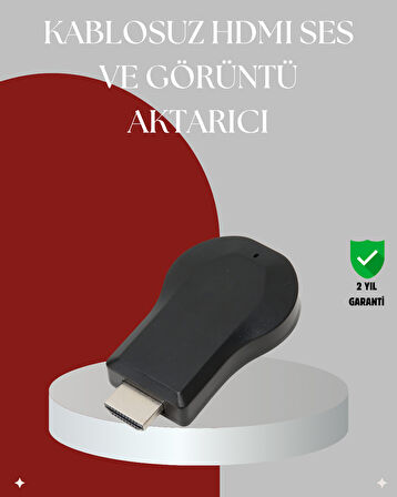 AirPlay ve DLNA Destekli Kablosuz HDMI Ekran Paylaşım Cihazı