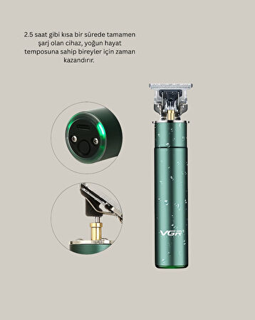 Ergonomik Tasarımlı Dayanıklı Metal Gövdeli Saç Kesme Makinesi