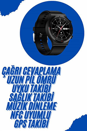 Akıllı Saat Yeni Nesil Üç Kordonlu Nabız Ölçer Çağrı Cevaplama