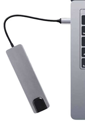 Usb Type-c Hub Dönüştürücü Çevirici Çoklayıcı Macbook Çevirici 8 Portlu